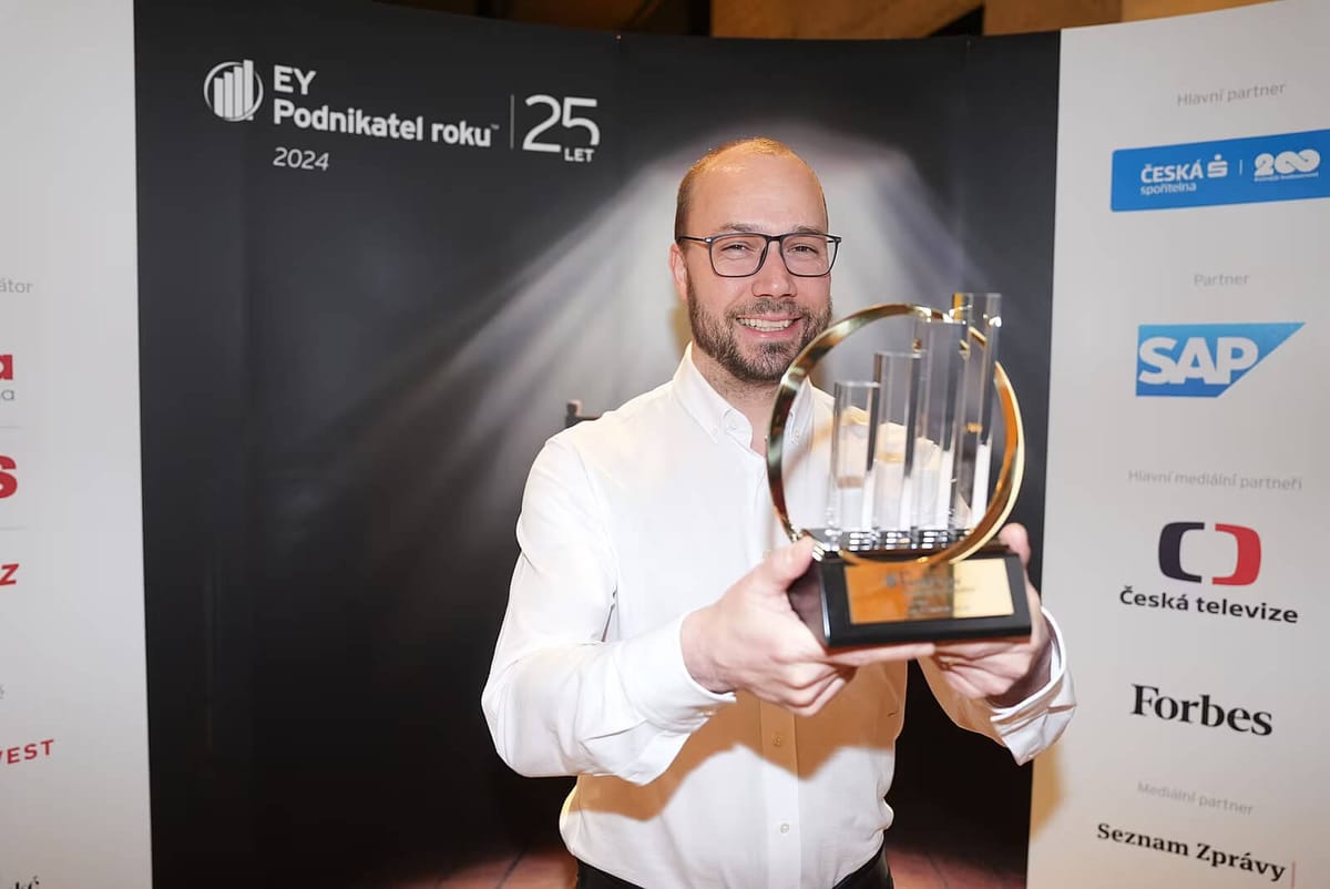 Jan Curn from Apify named EY 2024 Entrepreneur of the Year for Prague