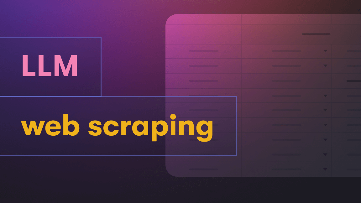 LLM web scraping: using plain English to get web data