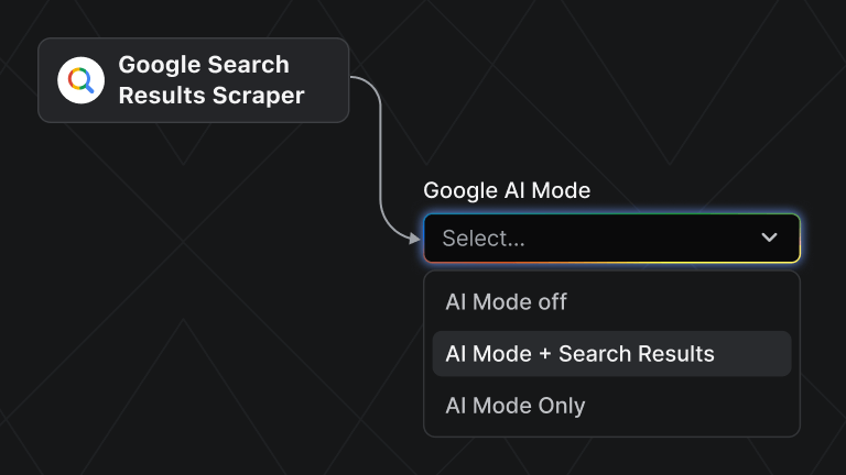 Scrape Google AI Mode with Apify's Google Search Results Scraper