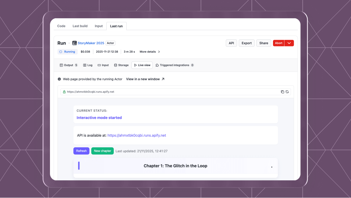 Using Apify Actor schemas