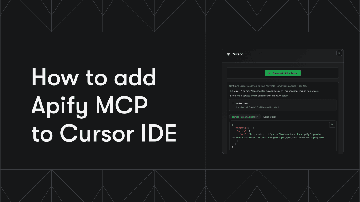 How to add MCP server to Cursor IDE