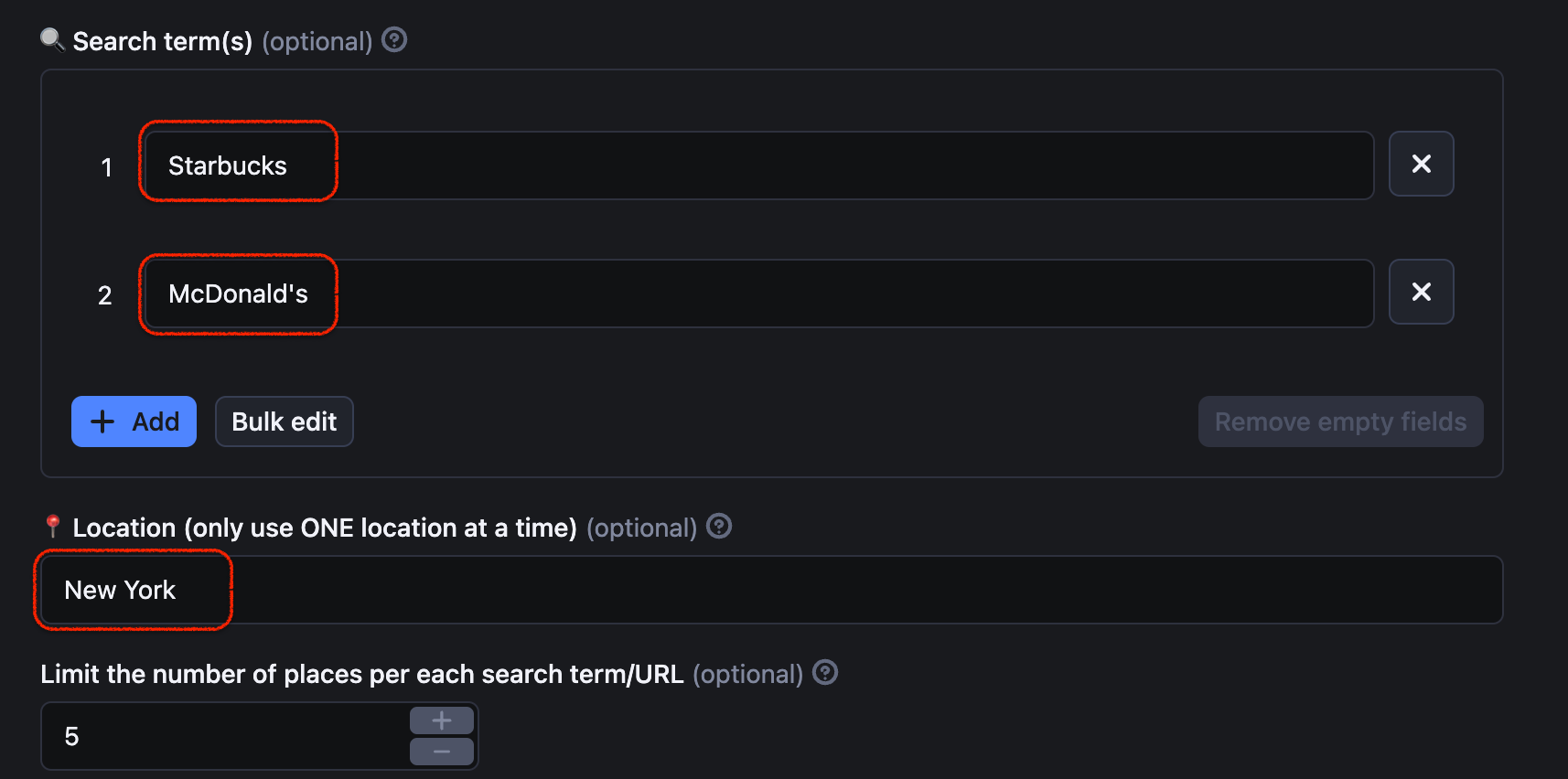 Google Maps scraping manual extract - How To Data Mine All Mcdonalds Locations 