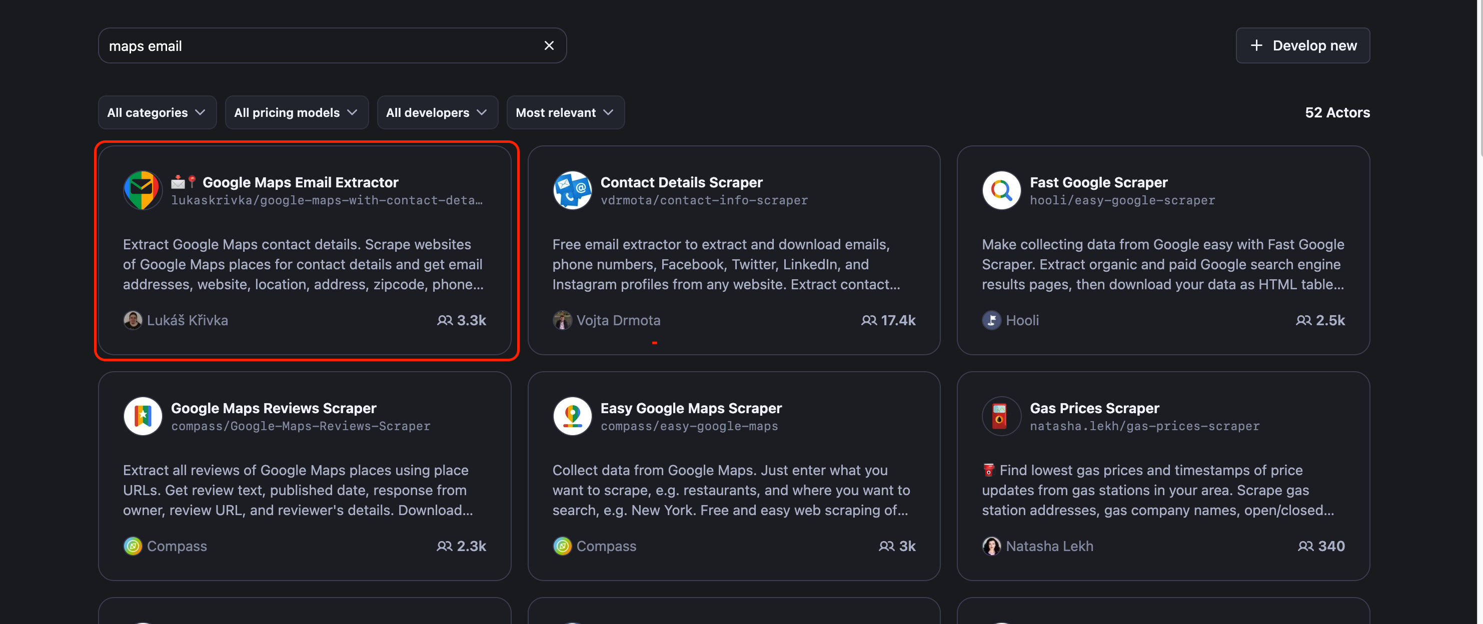 Extract emails profiles and addresses - Google Maps Email Extractor Tool In Store