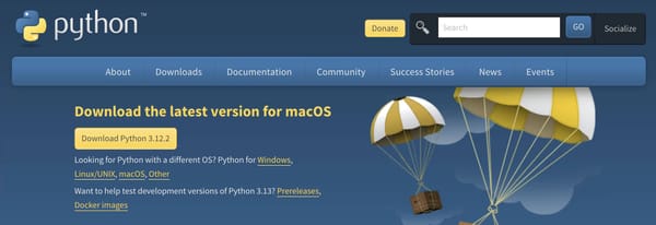 Download and install Python