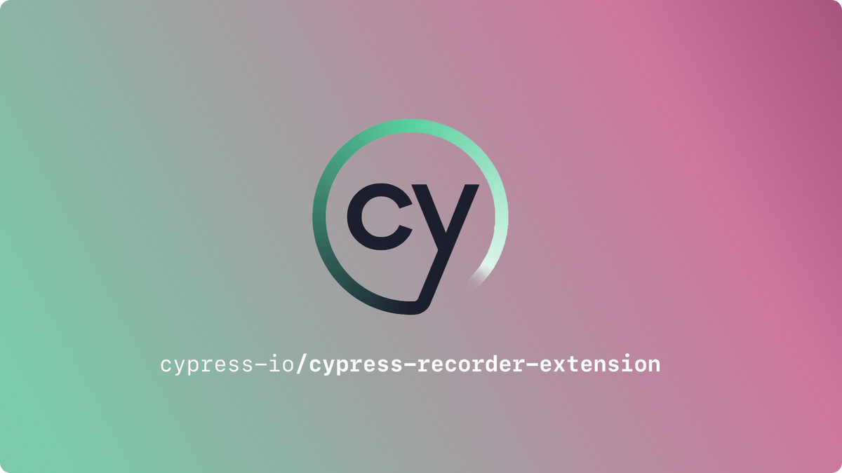 How to record a Cypress test using a Cypress Recorder extension